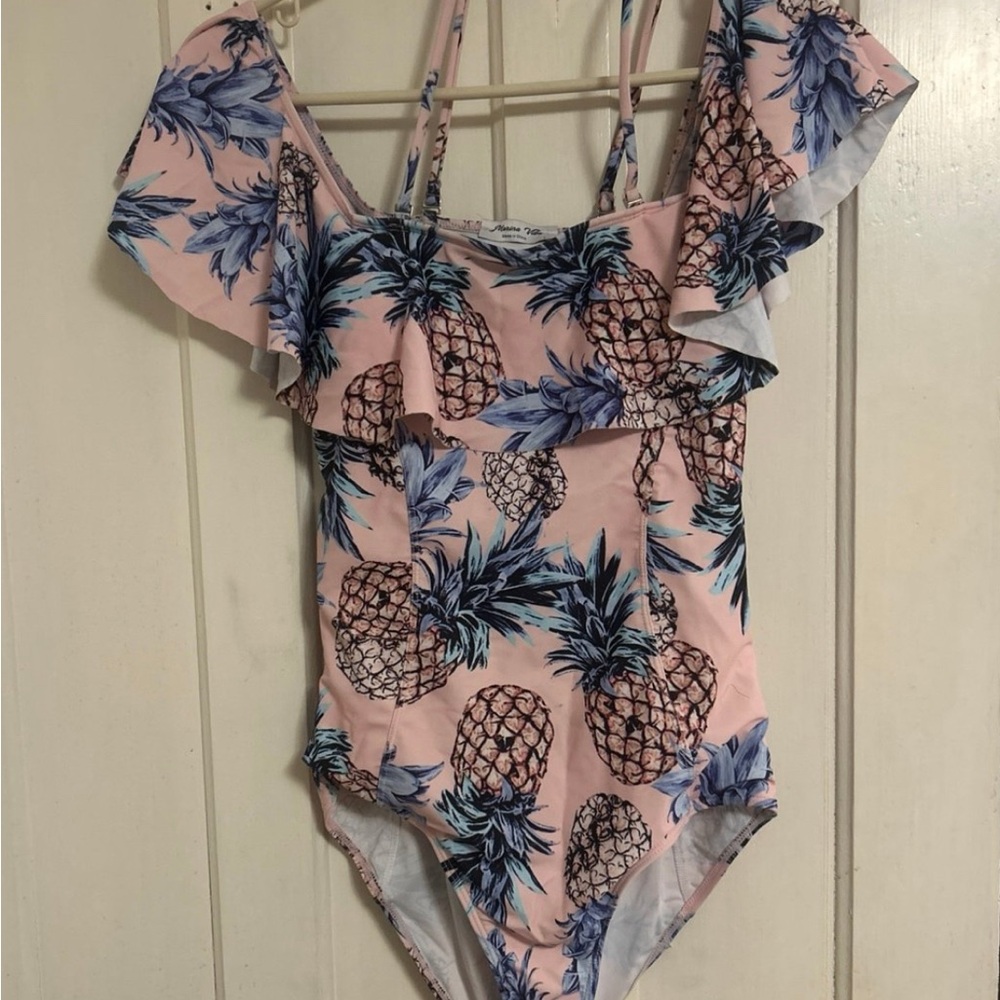 MARINA Pink and Blue Pineapple Swimsuit